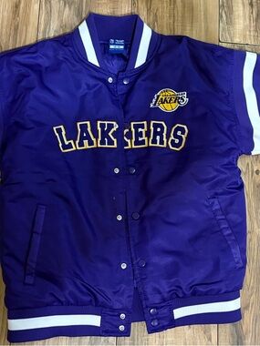 NBA Los Angeles Lakers Purple & White Varsity Jacket